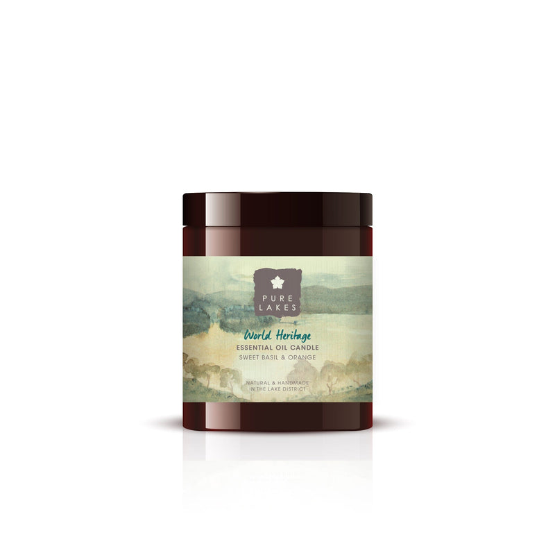 Essential Oil Candle - Sweet Basil & Orange 150g