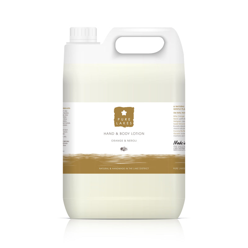 Orange & Neroli Hand & Body Lotion 5L Refill Pure Lakes 