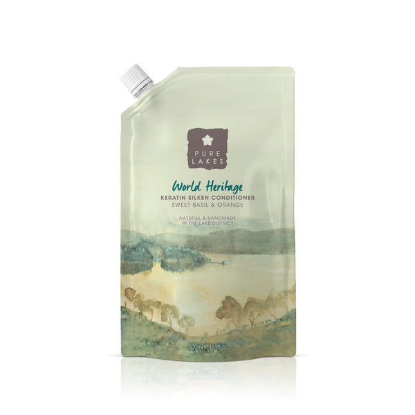 Sweet Basil & Orange Keratin Silken Conditioner bath & body Pure Lakes 