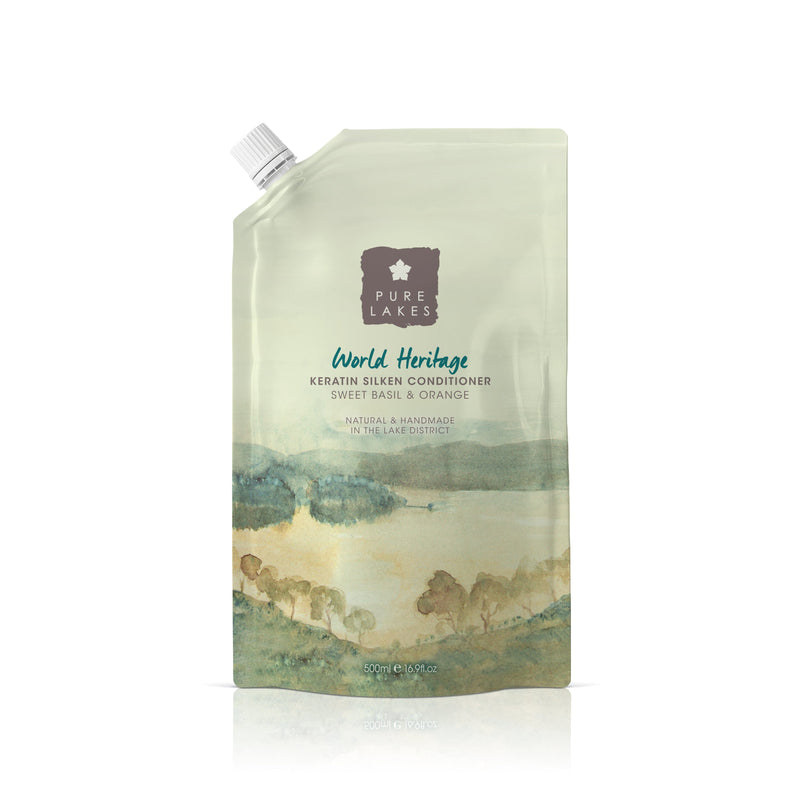 Sweet Basil & Orange Keratin Silken Conditioner bath & body Pure Lakes 