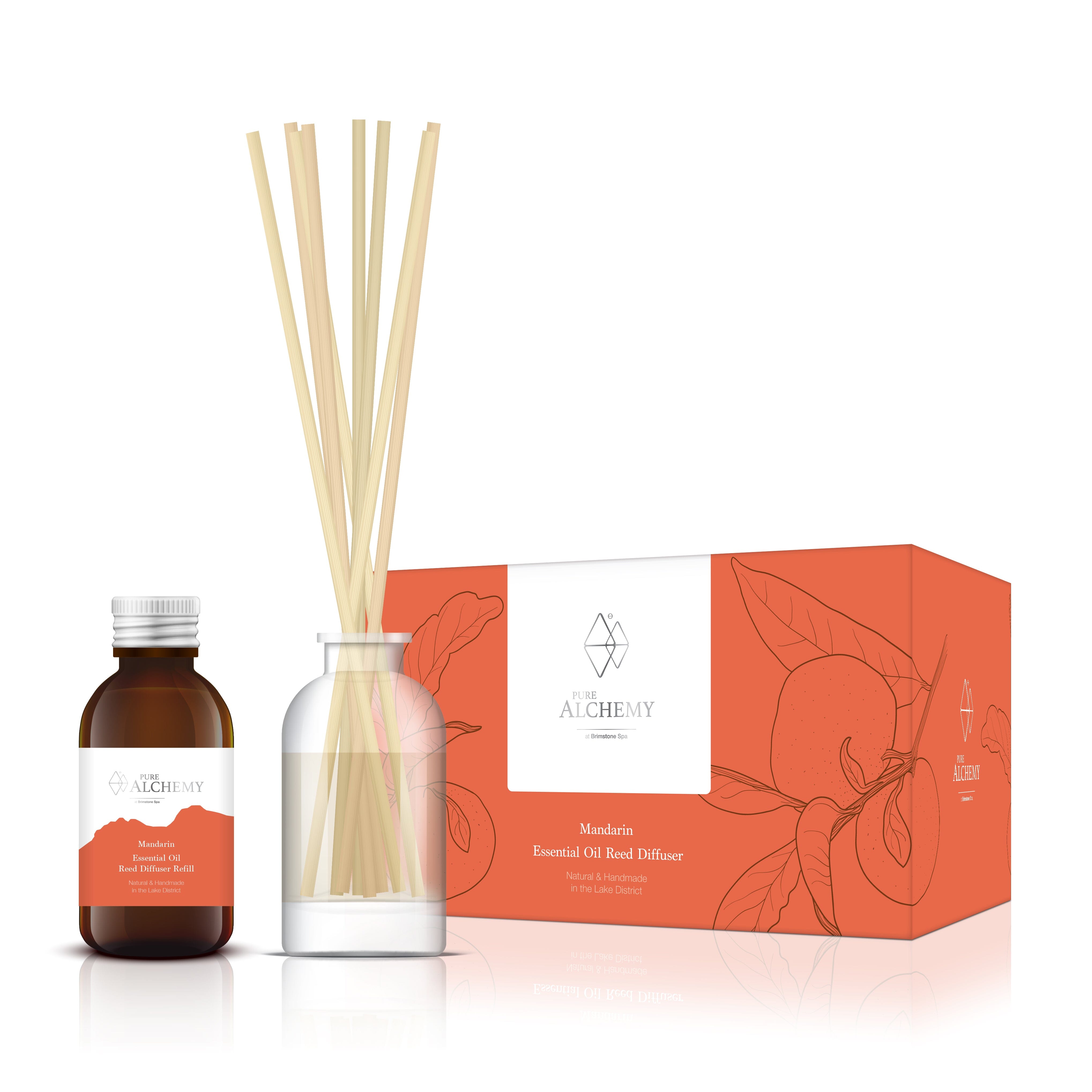 Mandarin Reed Diffuser Pure Alchemy Essential Oil Reed Diffuser Mandarin – Pure Lakes